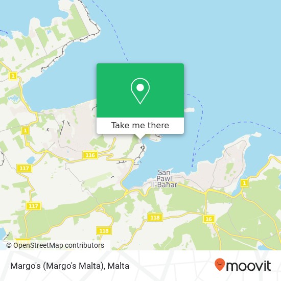 Margo's (Margo's Malta) map