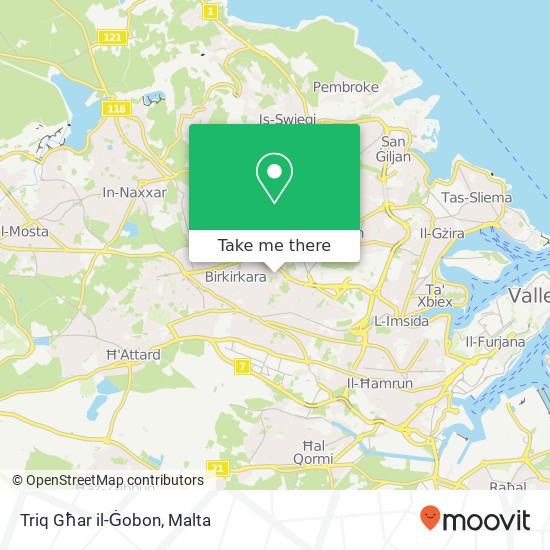 Triq Għar il-Ġobon map