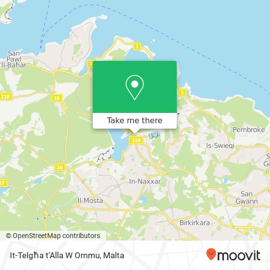 It-Telgħa t'Alla W Ommu map