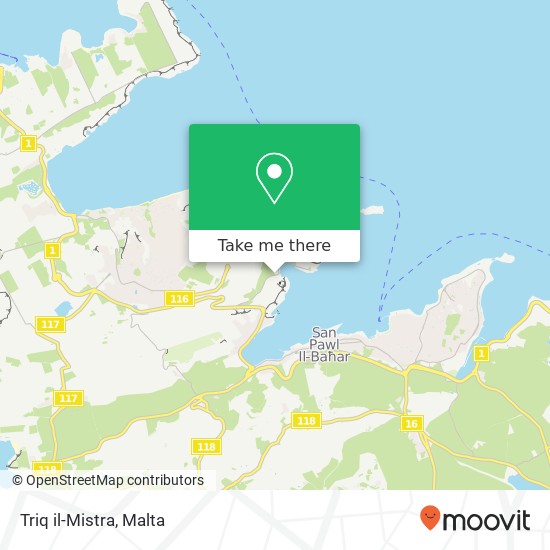 Triq il-Mistra map