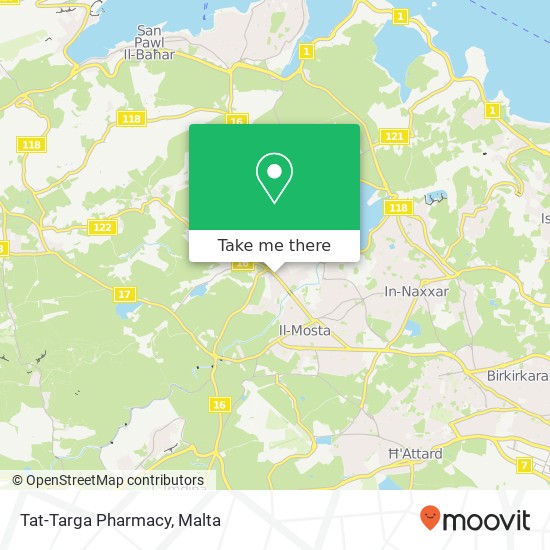 Tat-Targa Pharmacy map