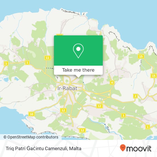 Triq Patri Ġaċintu Camenzuli map