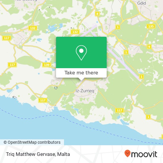 Triq Matthew Gervase map