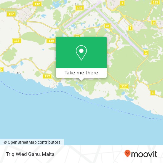 Triq Wied Ganu map