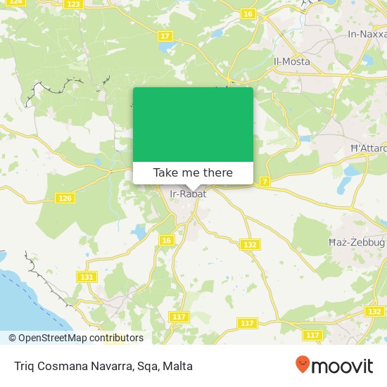 Triq Cosmana Navarra, Sqa map