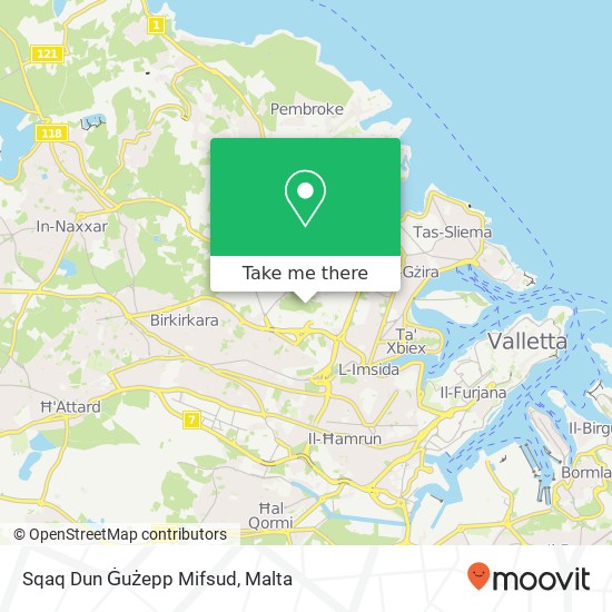 Sqaq Dun Ġużepp Mifsud map