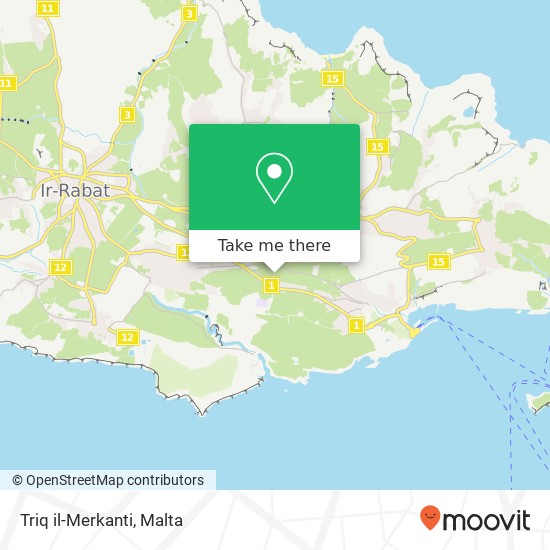 Triq il-Merkanti map