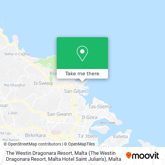 The Westin Dragonara Resort, Malta (The Westin Dragonara Resort, Malta Hotel Saint Julian's) map