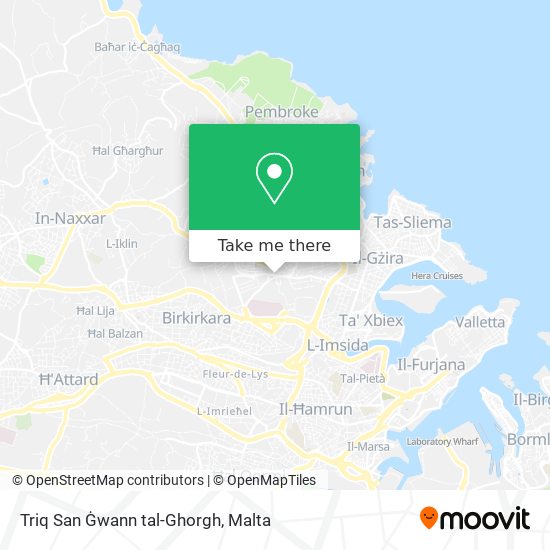 Triq San Ġwann tal-Ghorgh map