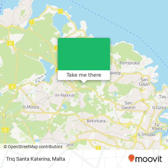 Triq Santa Katerina map