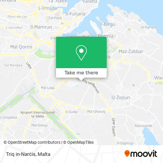 Triq in-Narċis map