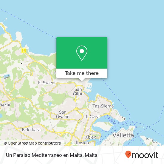 Un Paraiso Mediterraneo en Malta map