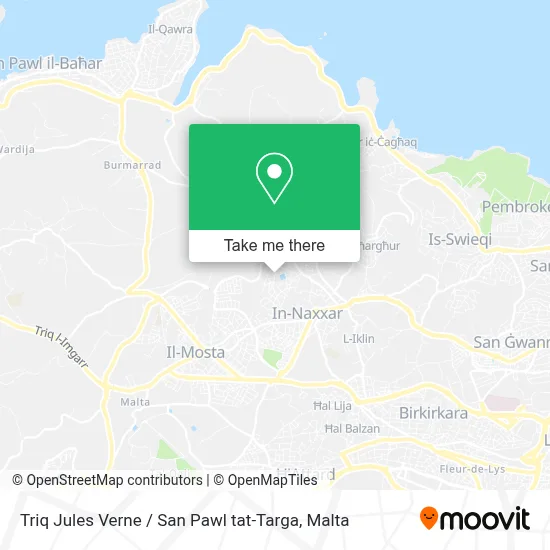 Triq Jules Verne / San Pawl tat-Targa map