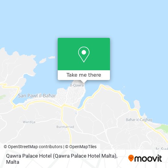 Qawra Palace Hotel map