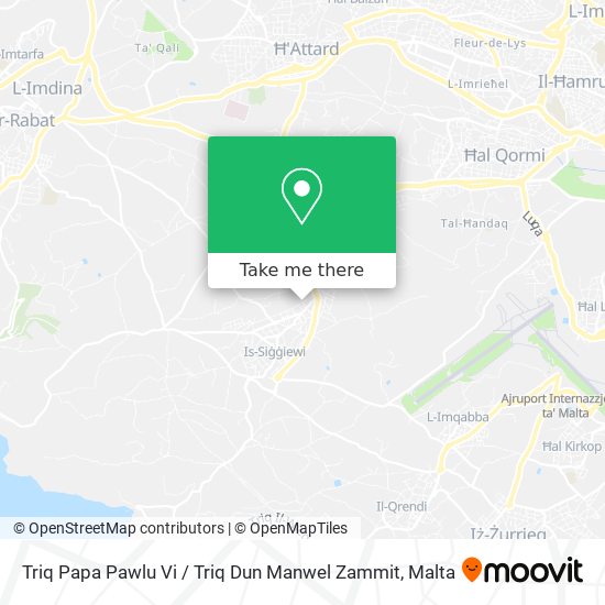 Triq Papa Pawlu Vi / Triq Dun Manwel Zammit map