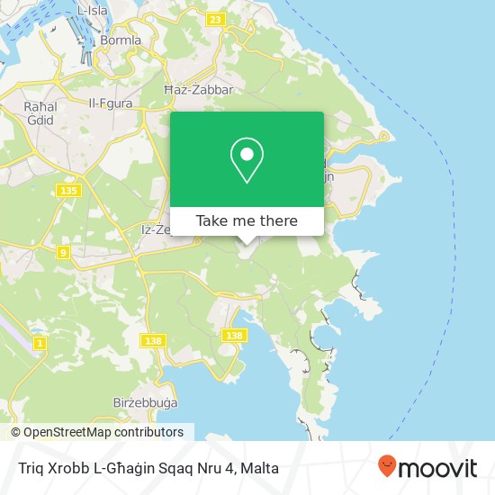 Triq Xrobb L-Għaġin Sqaq Nru 4 map