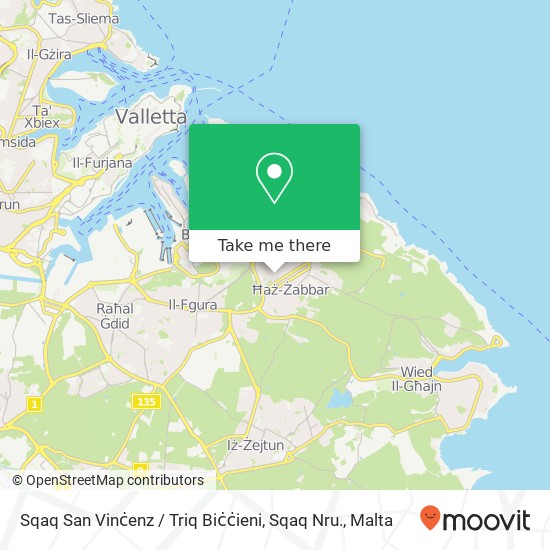 Sqaq San Vinċenz / Triq Biċċieni, Sqaq Nru. map