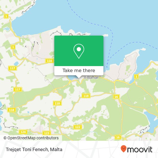 Trejqet Toni Fenech map