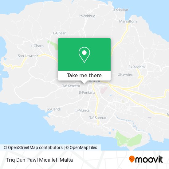 Triq Dun Pawl Micallef map