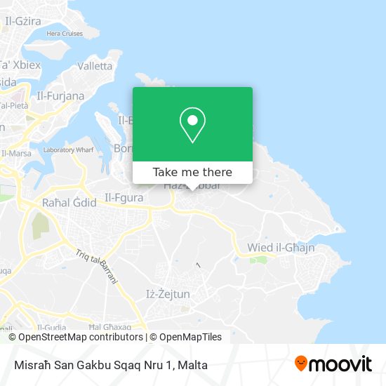 Misraħ San Gakbu Sqaq Nru 1 map
