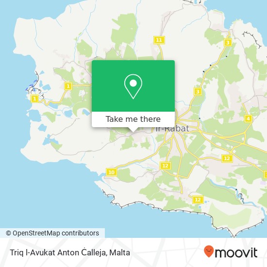 Triq l-Avukat Anton Ċalleja map