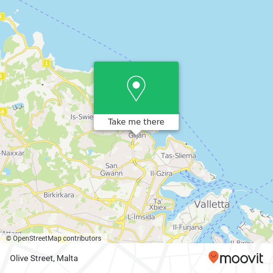 Olive Street map