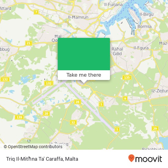 Triq Il-Mitħna Ta' Caraffa map