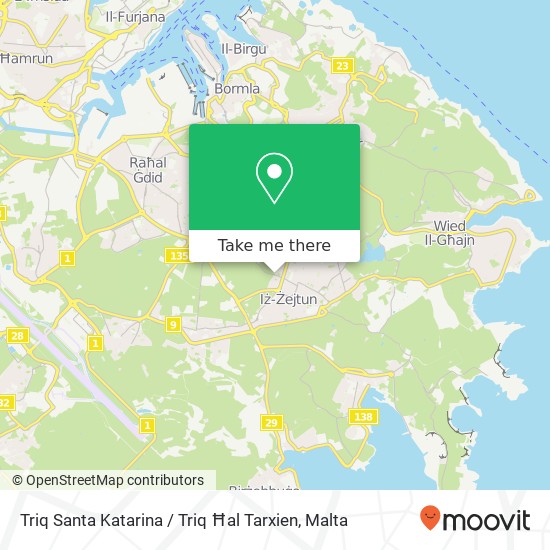 Triq Santa Katarina / Triq Ħal Tarxien map