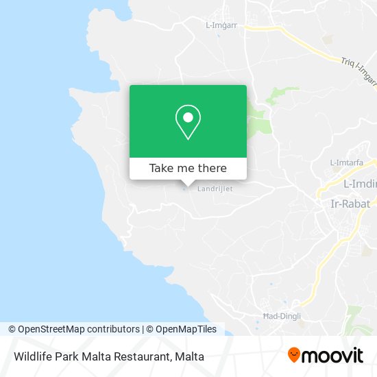 Wildlife Park Malta Restaurant map