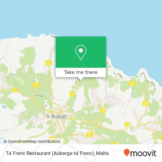 Ta' Frenc Restaurant (Auberge ta' Frenc) map