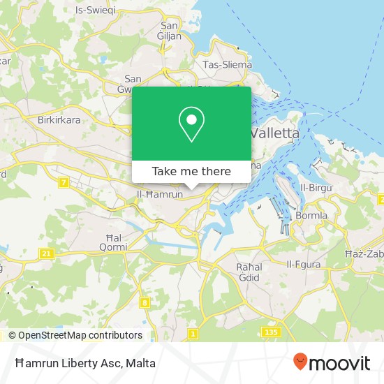 Ħamrun Liberty Asc map