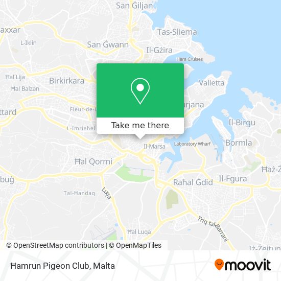 Ħamrun Pigeon Club map