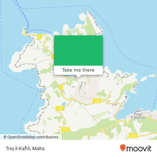 Triq il-Kaħli map