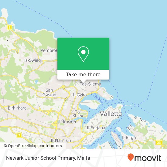 Newark Junior School Primary map