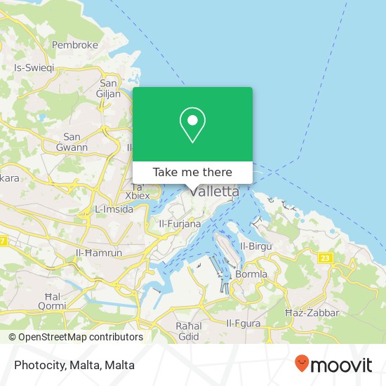 Photocity, Malta map