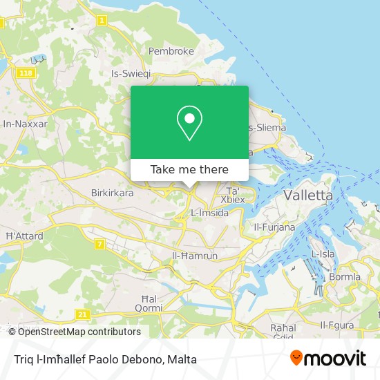 Triq l-Imħallef Paolo Debono map