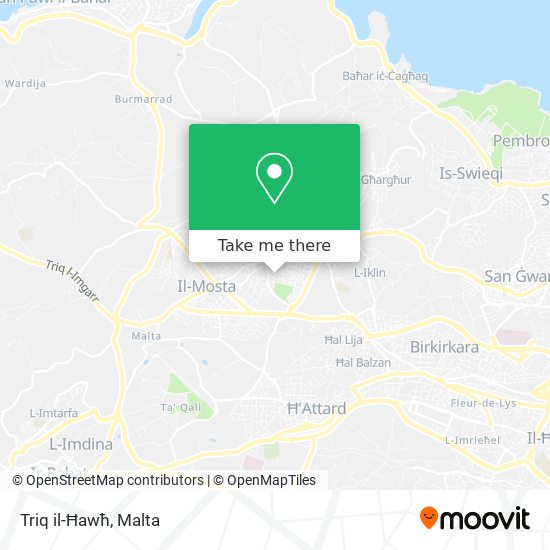 Triq il-Ħawħ map