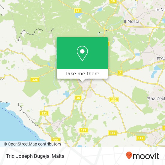 Triq Joseph Bugeja map