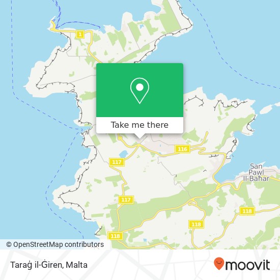 Taraġ il-Ġiren map