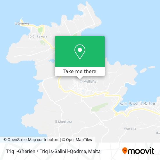 Triq l-Għerien / Triq is-Salini l-Qodma map