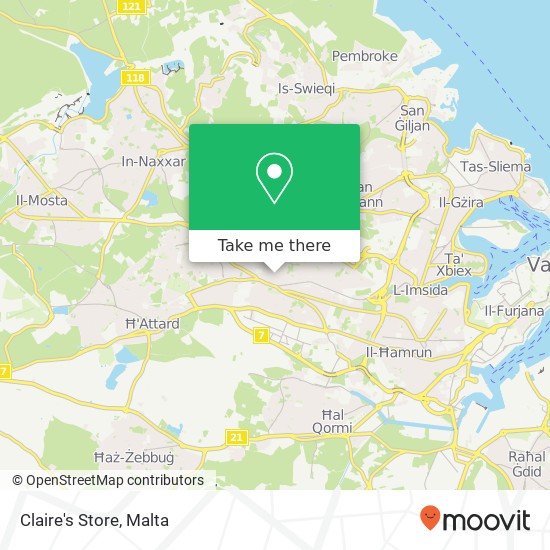 Claire's Store map