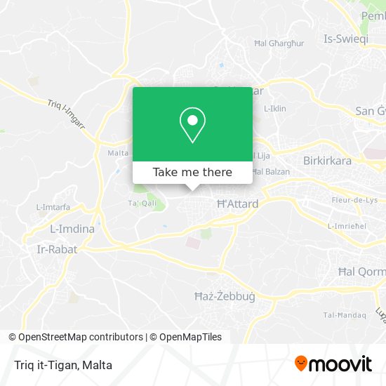 Triq it-Tigan map