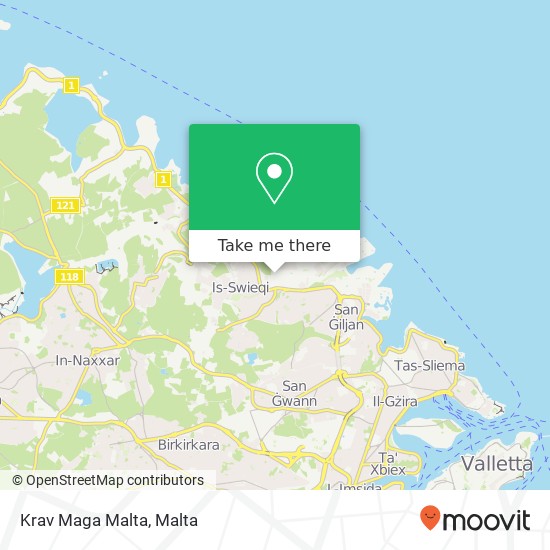 Krav Maga Malta map