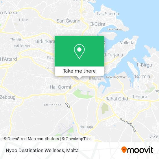 Nyoo Destination Wellness map