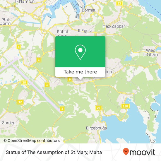 Statue of The Assumption of St.Mary map