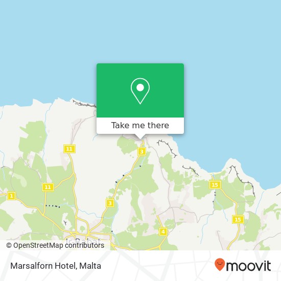 Marsalforn Hotel map