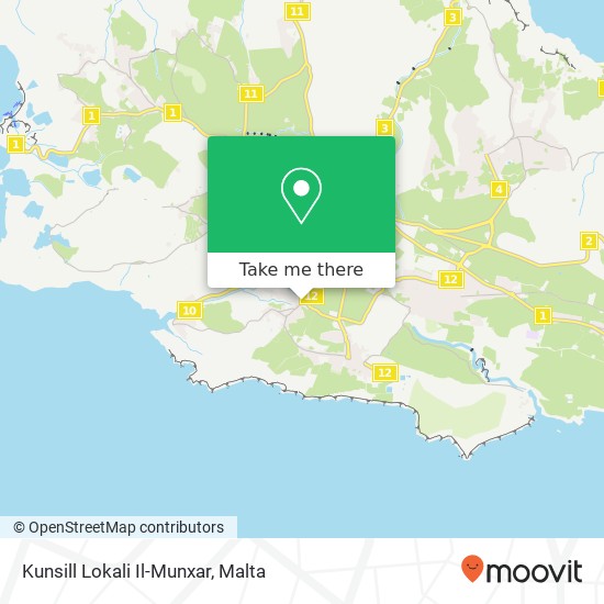 Kunsill Lokali Il-Munxar map