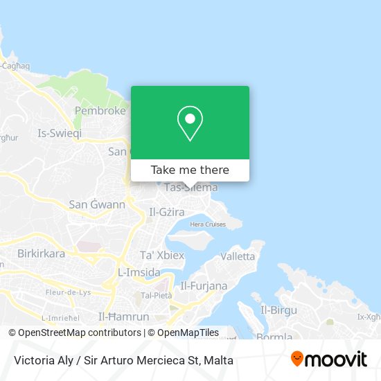 Victoria Aly / Sir Arturo Mercieca St map