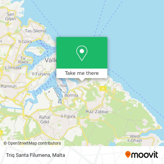 Triq Santa Filumena map