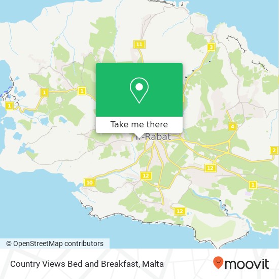 Country Views Bed and Breakfast map
